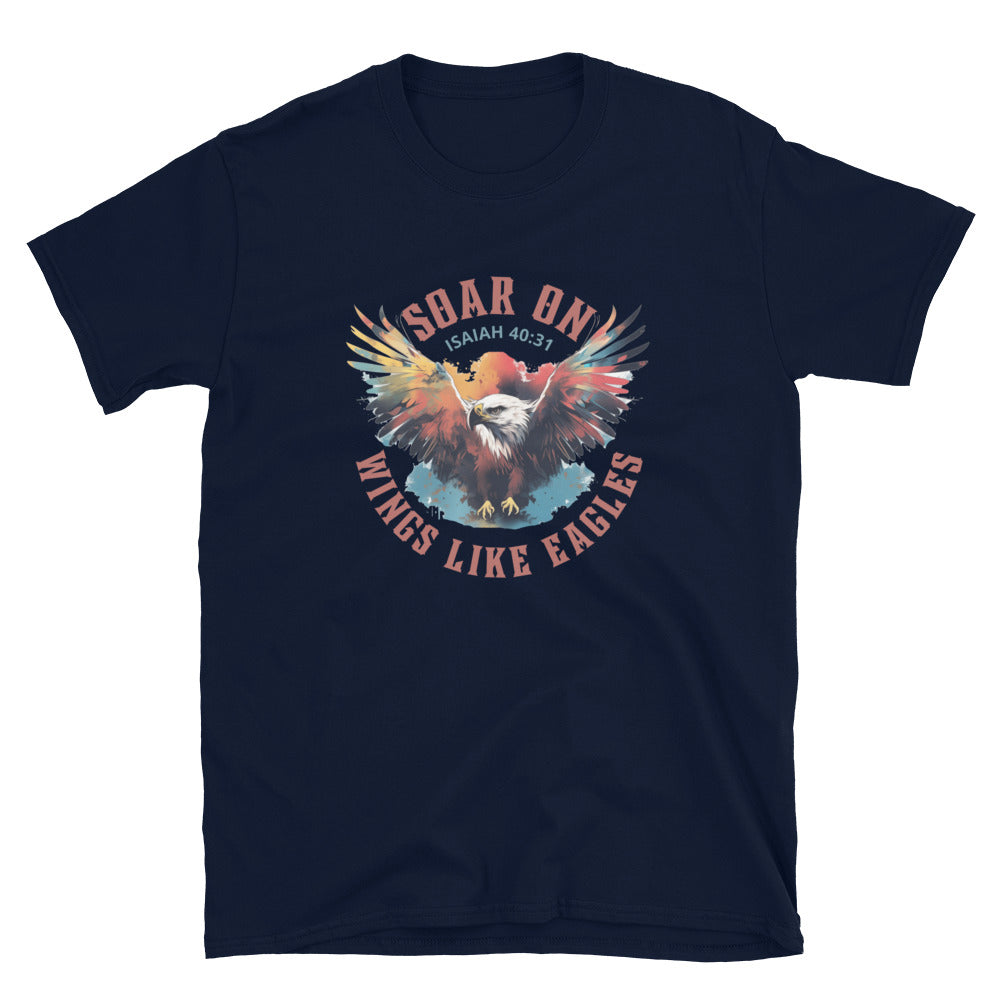 “Wings Like Eagles" Unisex Softstyle T-Shirt 23