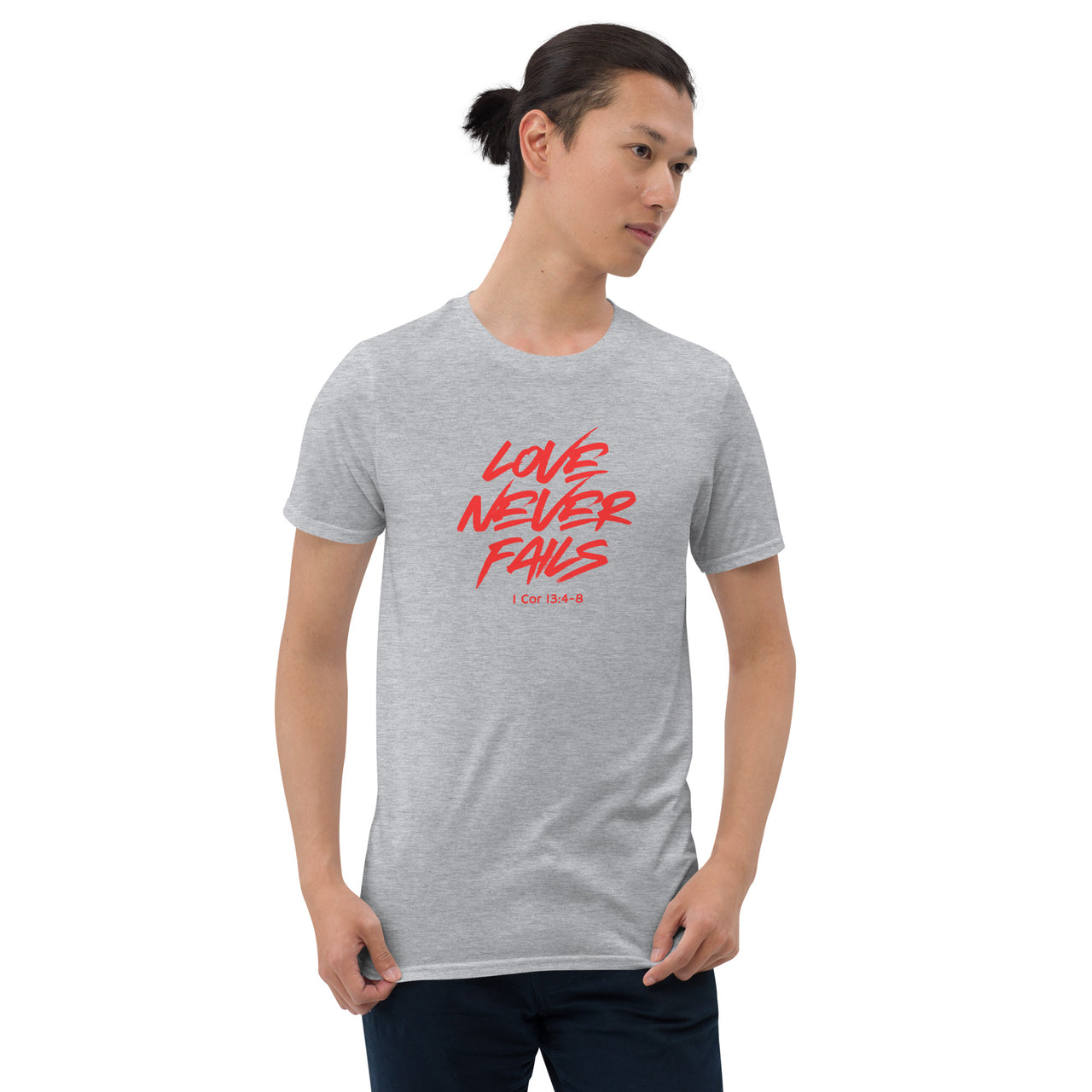 "Love Never Fails" Unisex Softstyle T-Shirt 17