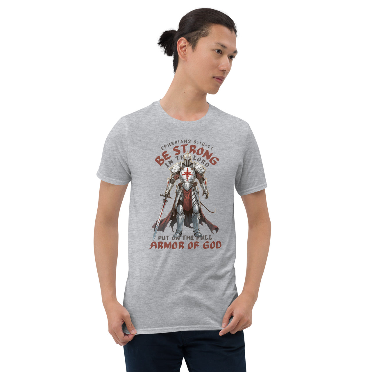 Ephesians 6-based, “Full Armor of God” Unisex Softstyle T-Shirt 5