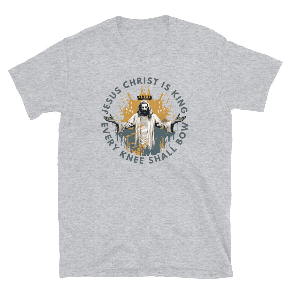 "Every Knee Shall Bow" Unisex Softstyle T-Shirt 3