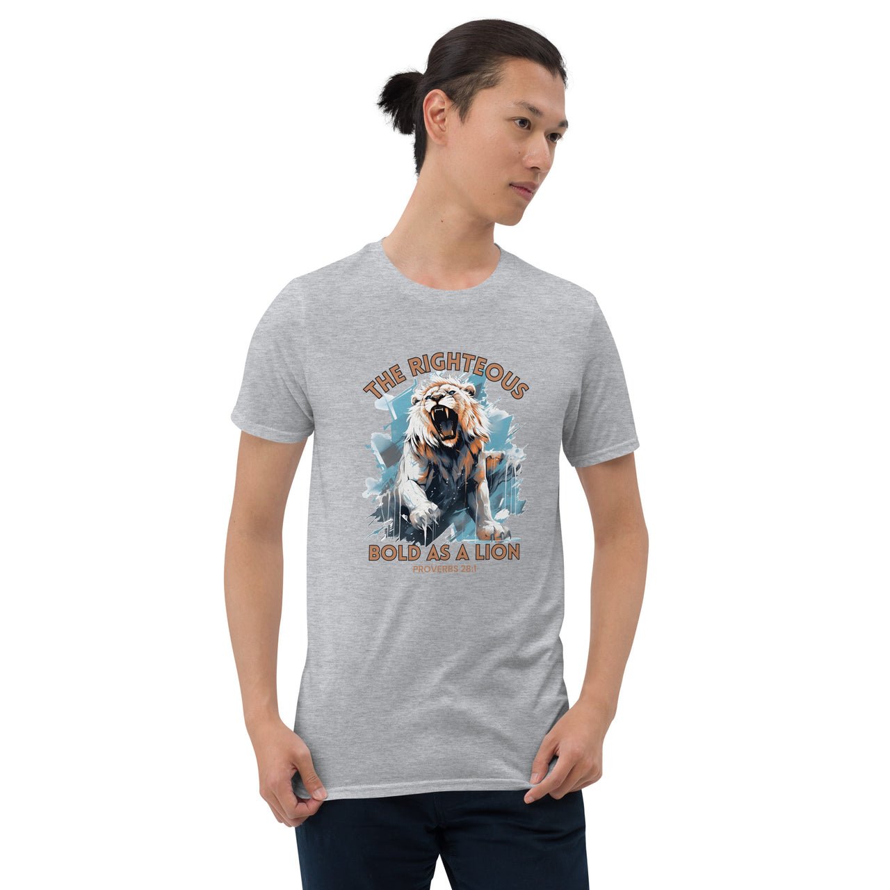 “Bold as a Lion” Unisex Softstyle T-Shirt 4