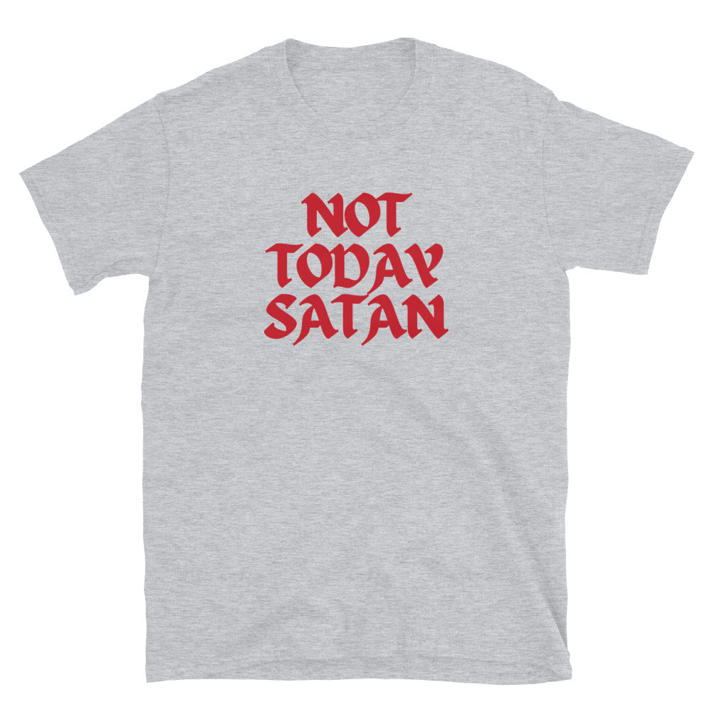 "Not Today Satan" Unisex Softstyle T-Shirt 13