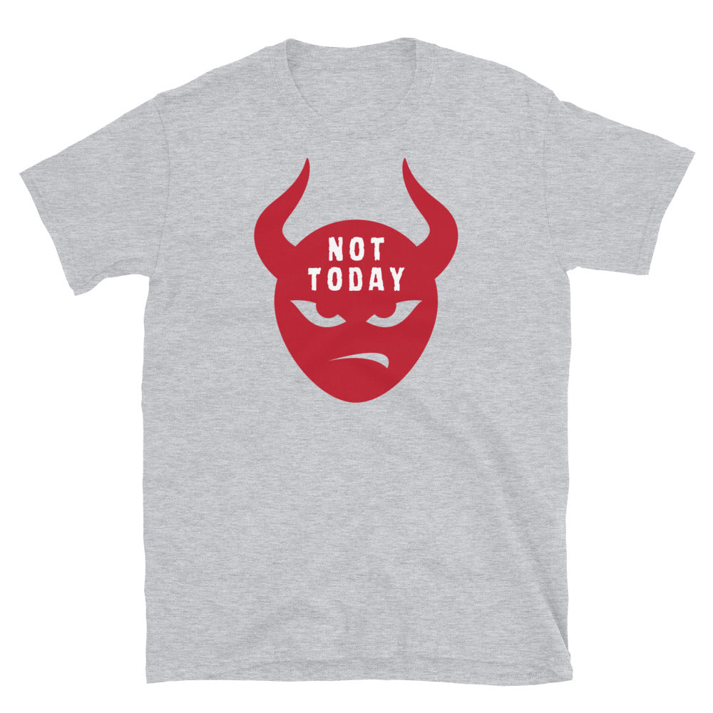 "Not Today Satan" Unisex Softstyle T-Shirt 9