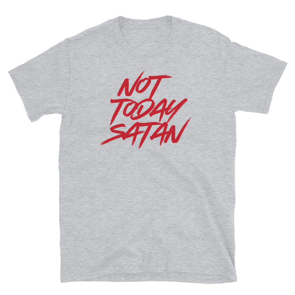 "Not Today Satan" Unisex Softstyle T-Shirt 6