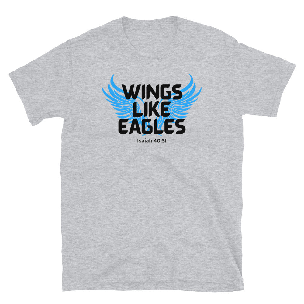 “Wings Like Eagles" Unisex Softstyle T-Shirt 5