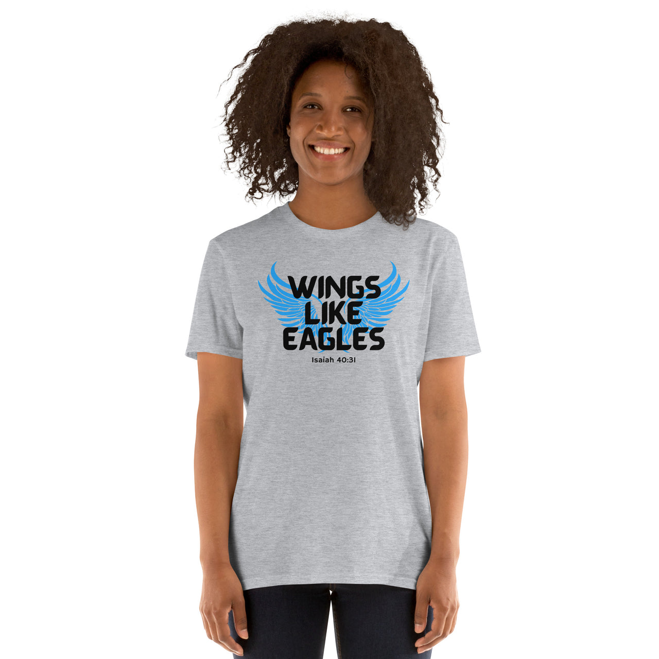 “Wings Like Eagles" Unisex Softstyle T-Shirt 5