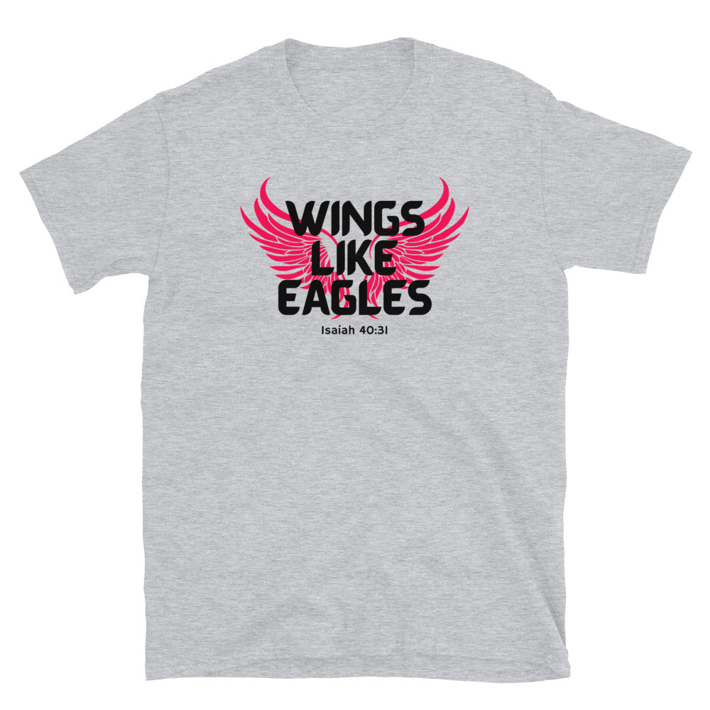 “Wings Like Eagles" Unisex Softstyle T-Shirt 7