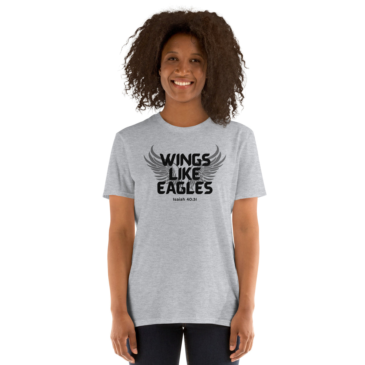 “Wings Like Eagles" Unisex Softstyle T-Shirt 9