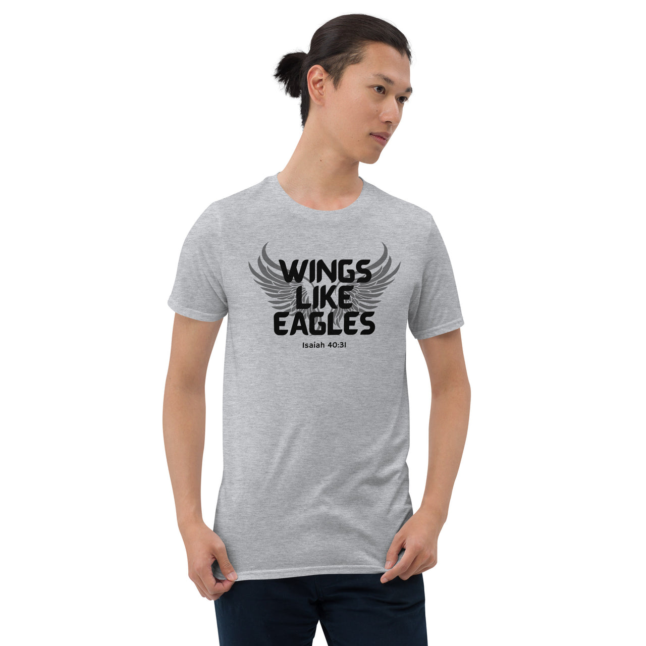 “Wings Like Eagles" Unisex Softstyle T-Shirt 9