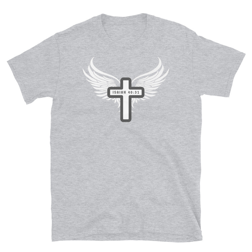 “Wings Like Eagles" Unisex Softstyle T-Shirt 15