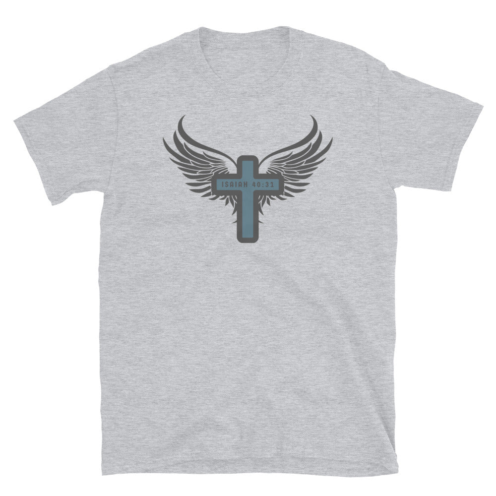 “Wings Like Eagles" Unisex Softstyle T-Shirt 14