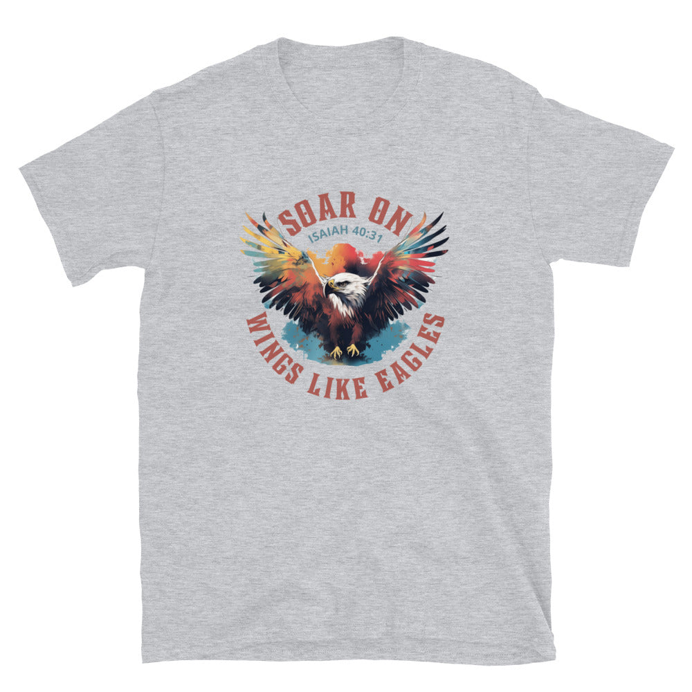 “Wings Like Eagles" Unisex Softstyle T-Shirt 23