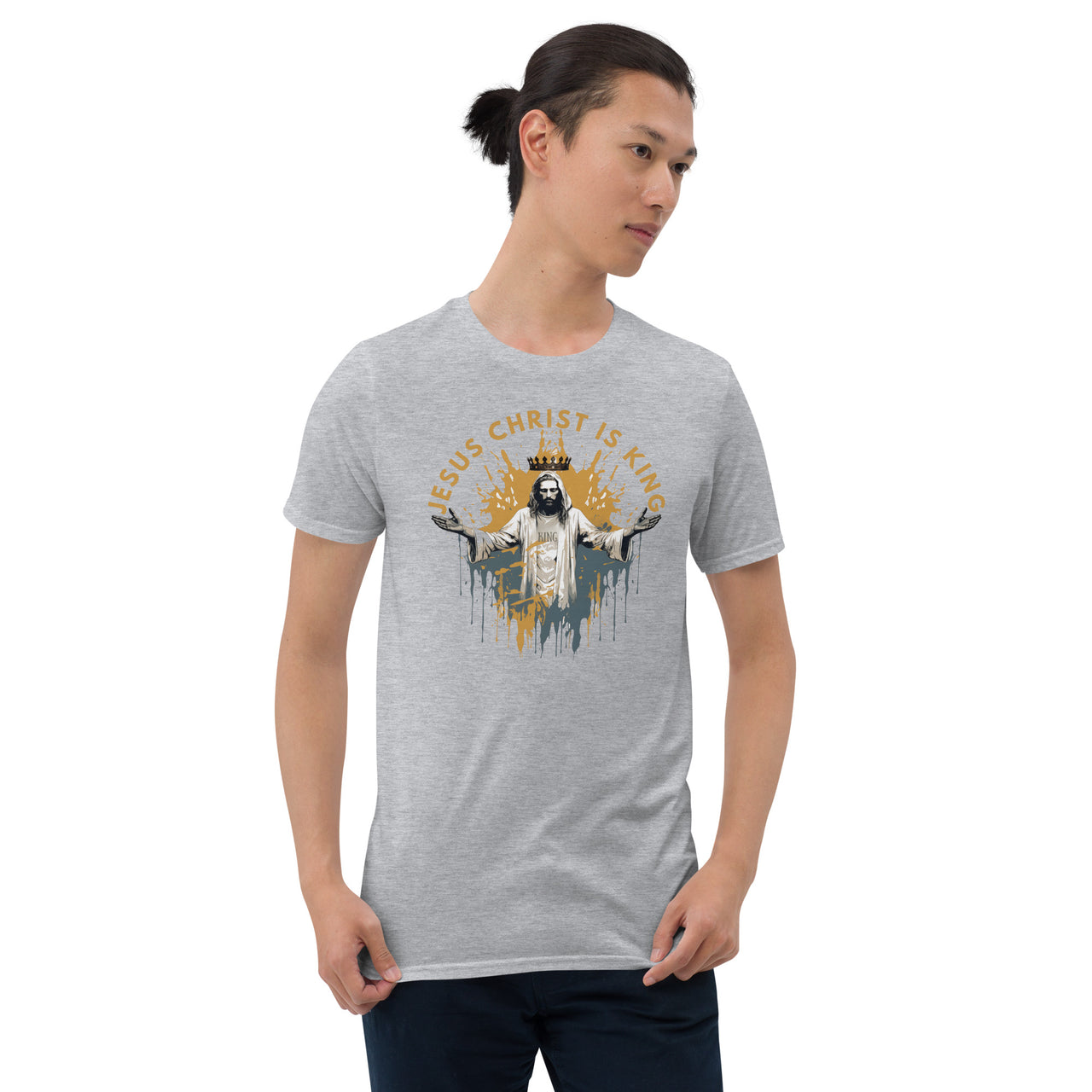 “Jesus is King" Unisex Softstyle T-Shirt 1