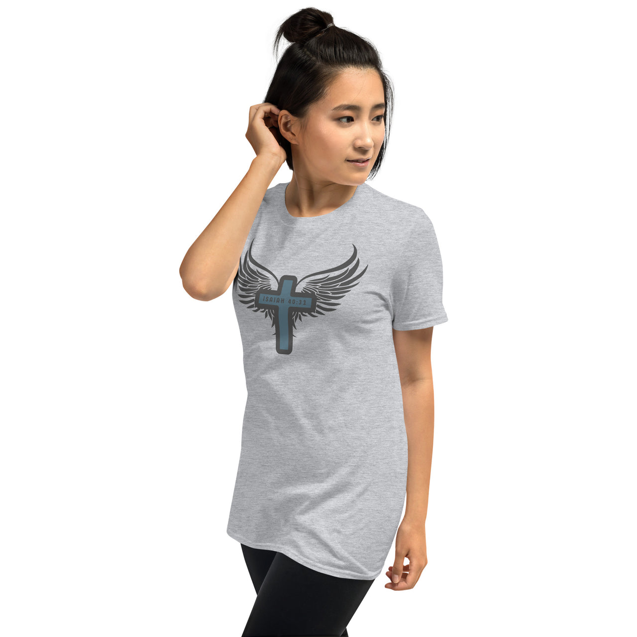 “Wings Like Eagles" Unisex Softstyle T-Shirt 14