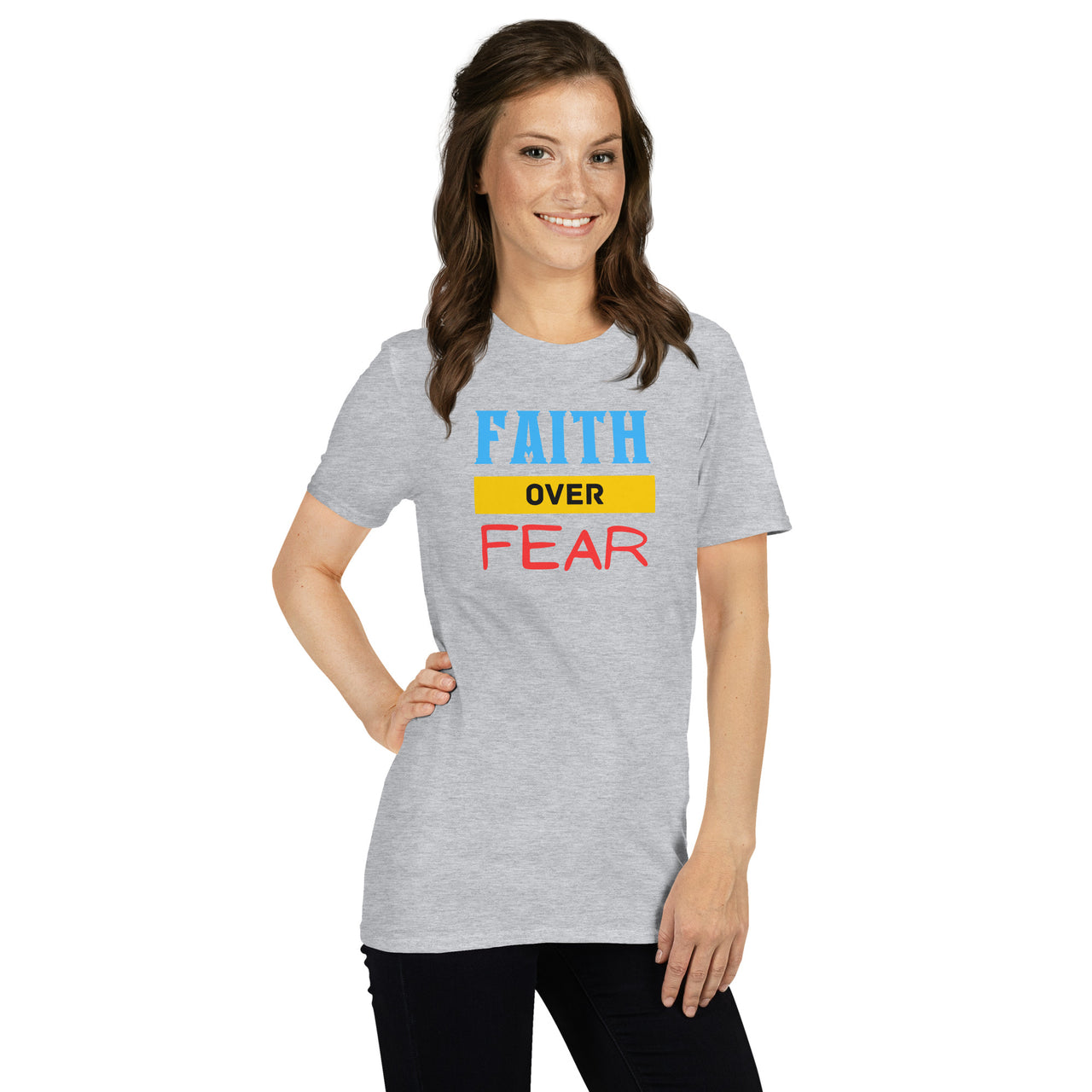 “Faith Over Fear” Unisex Softstyle T-Shirt 3