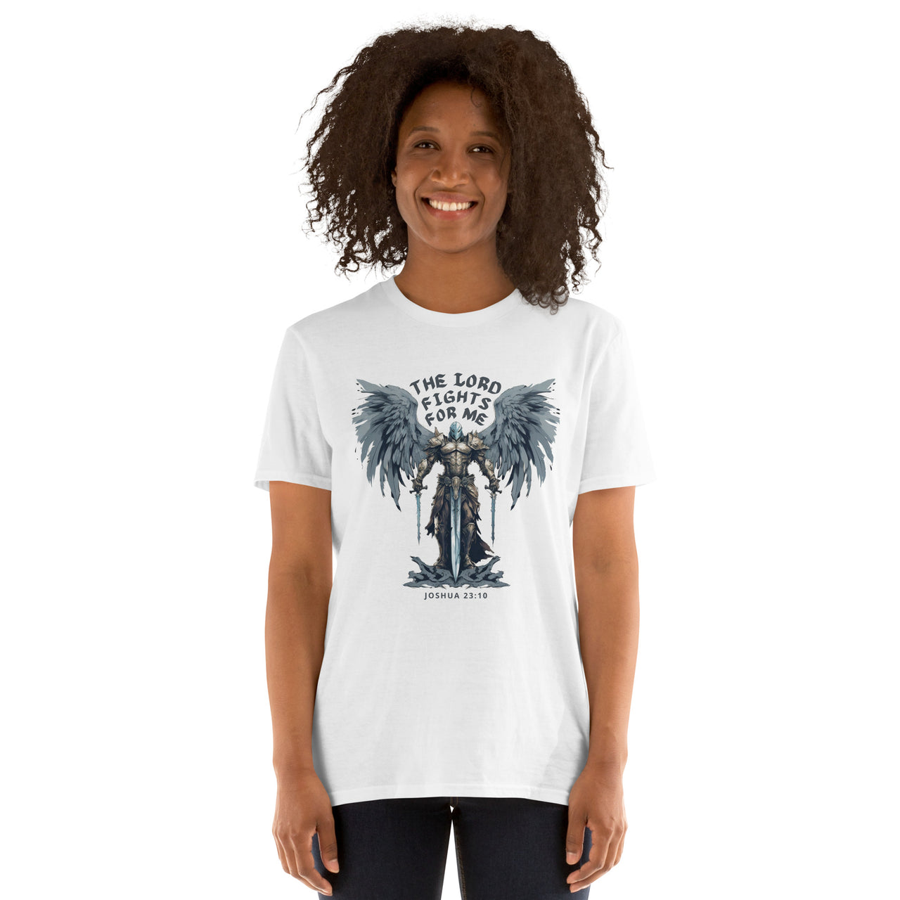 “The Lord Fights for Me”  Unisex Softstyle T-Shirt 4