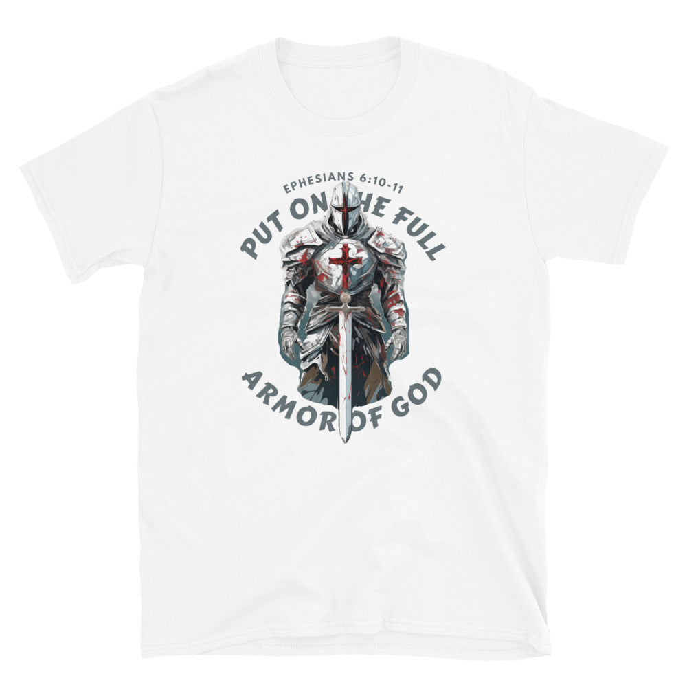 Ephesians 6-based, “Full Armor of God” Unisex Softstyle T-Shirt 4