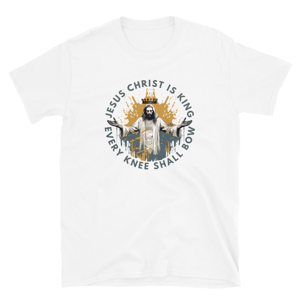 "Every Knee Shall Bow" Unisex Softstyle T-Shirt 3