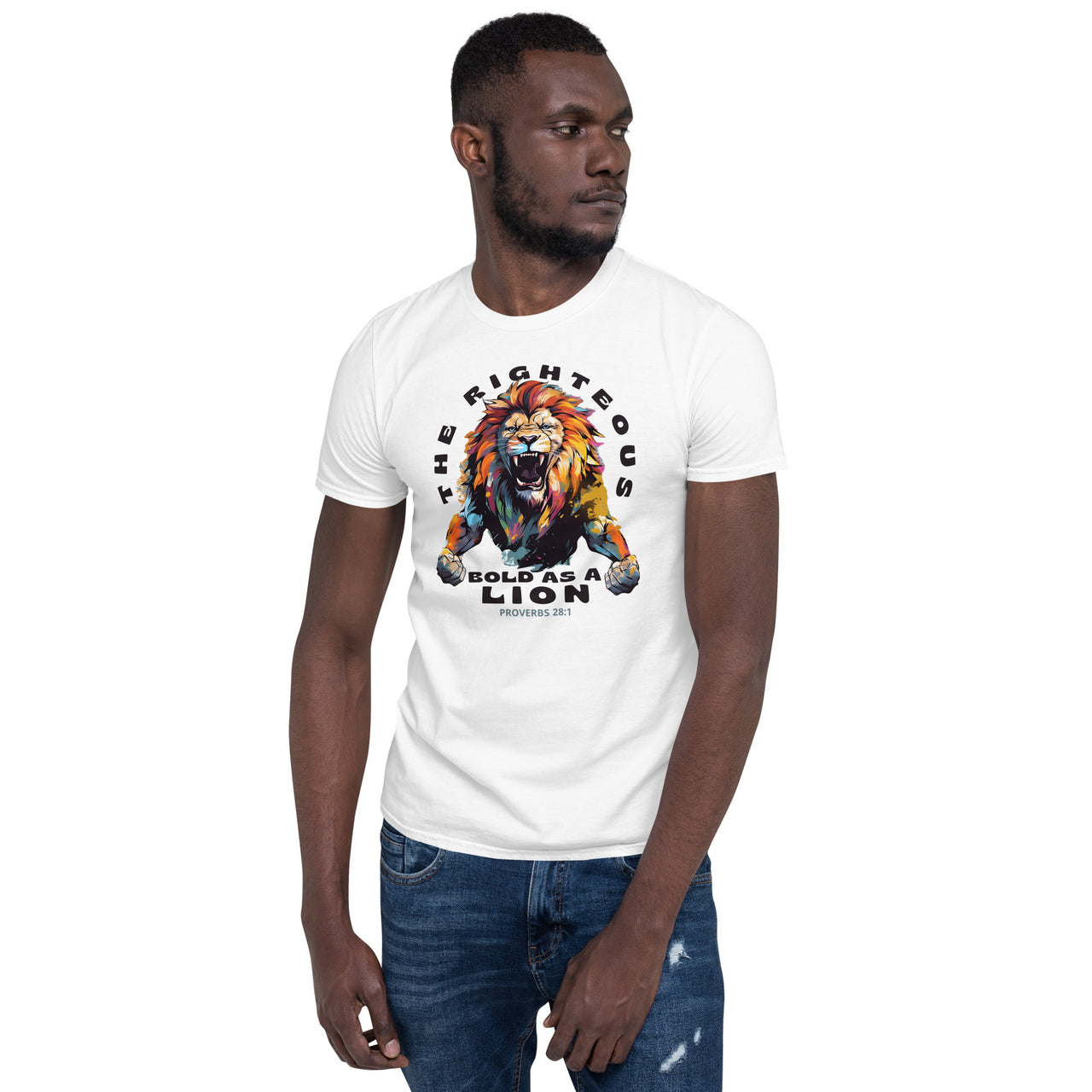 “Bold as a Lion” Unisex Softstyle T-Shirt 5