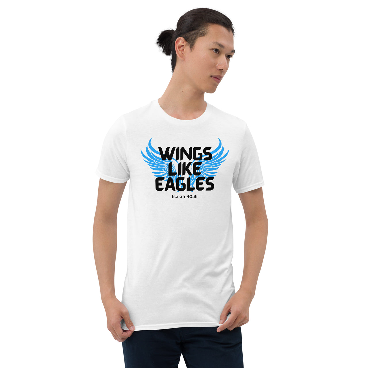 “Wings Like Eagles" Unisex Softstyle T-Shirt 5