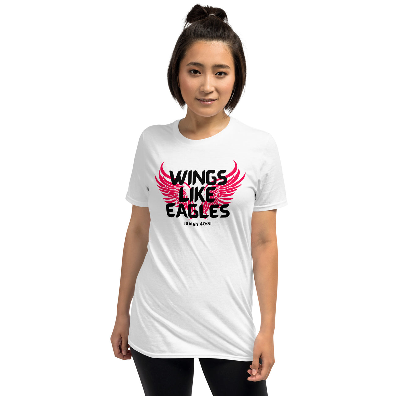 “Wings Like Eagles" Unisex Softstyle T-Shirt 7