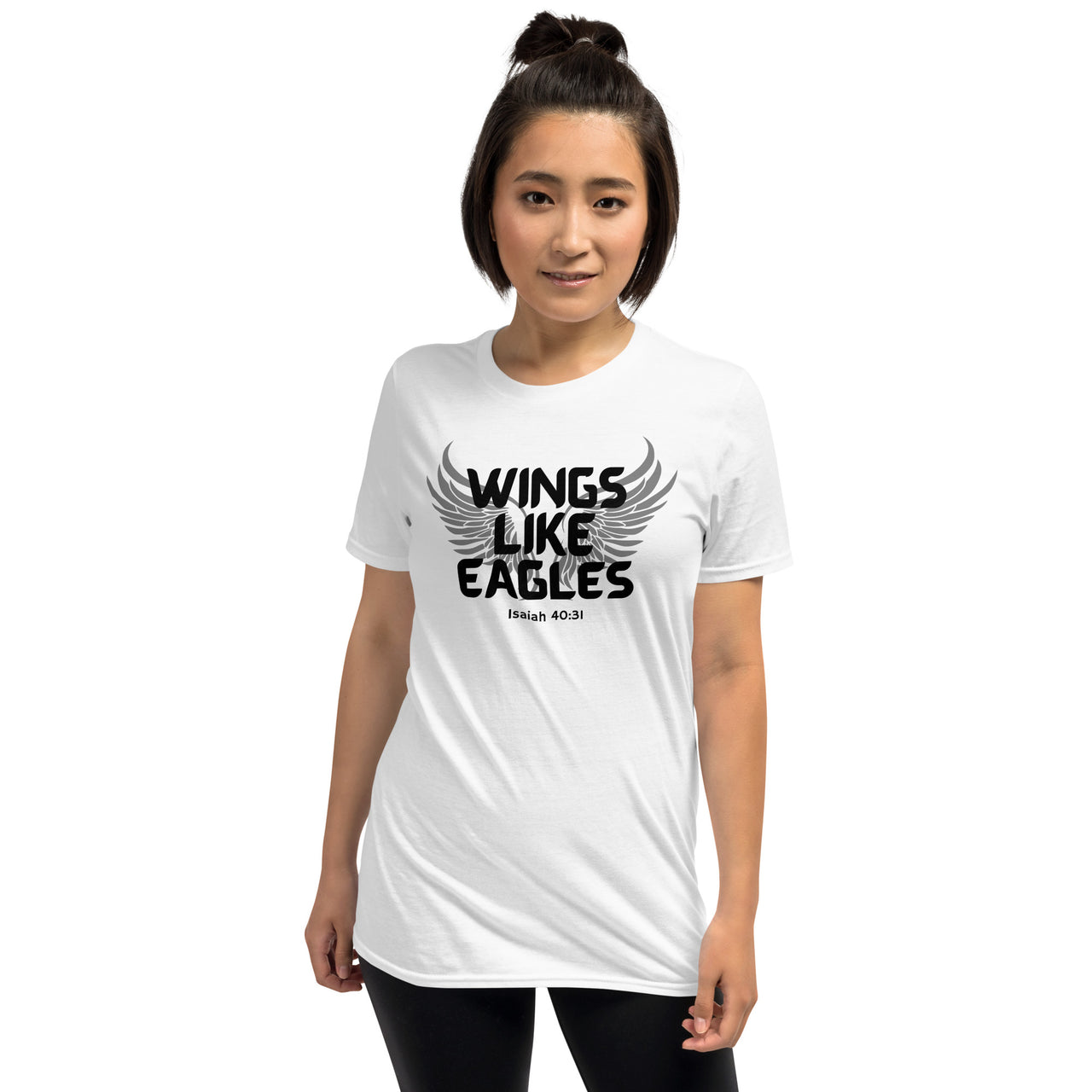 “Wings Like Eagles" Unisex Softstyle T-Shirt 9