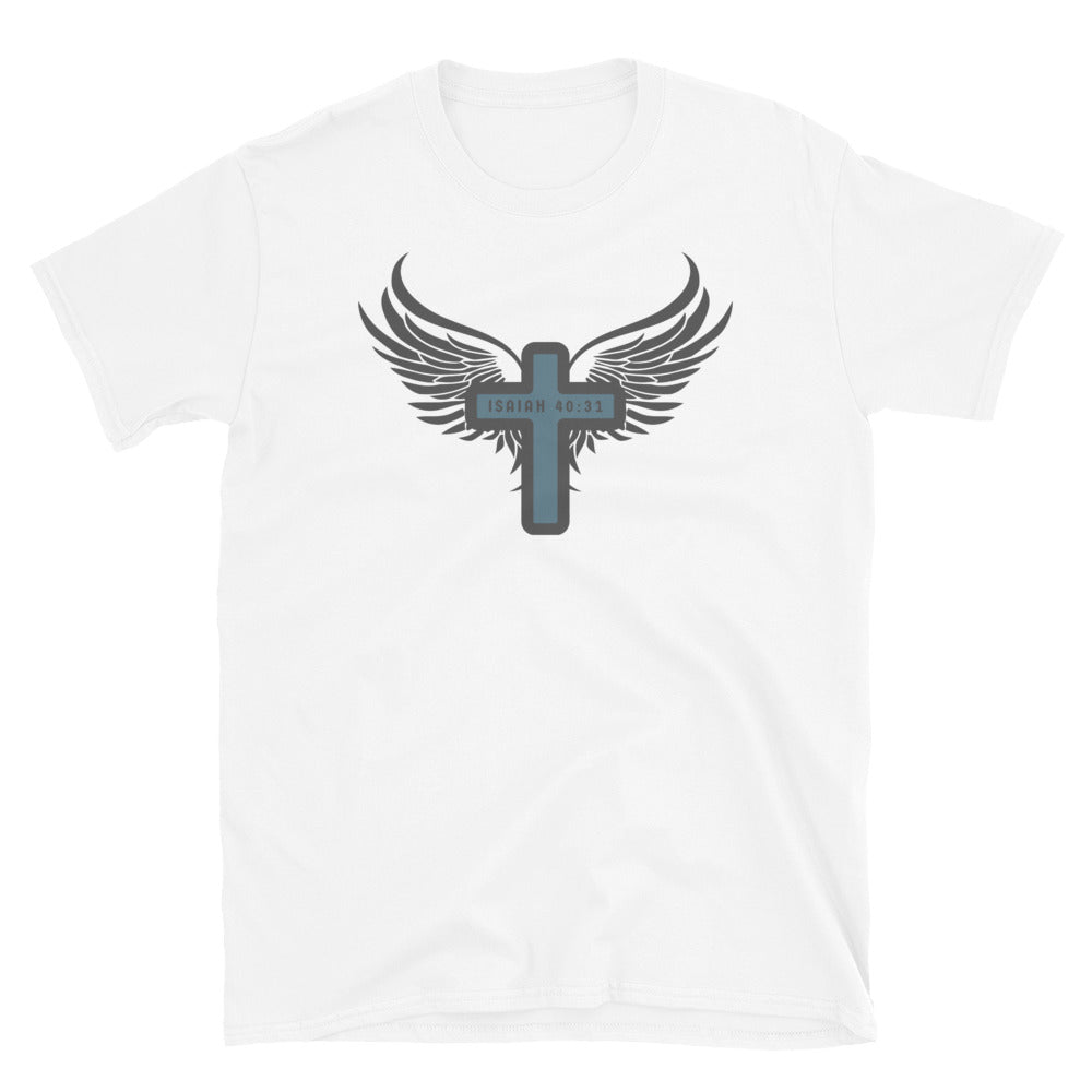 “Wings Like Eagles" Unisex Softstyle T-Shirt 14