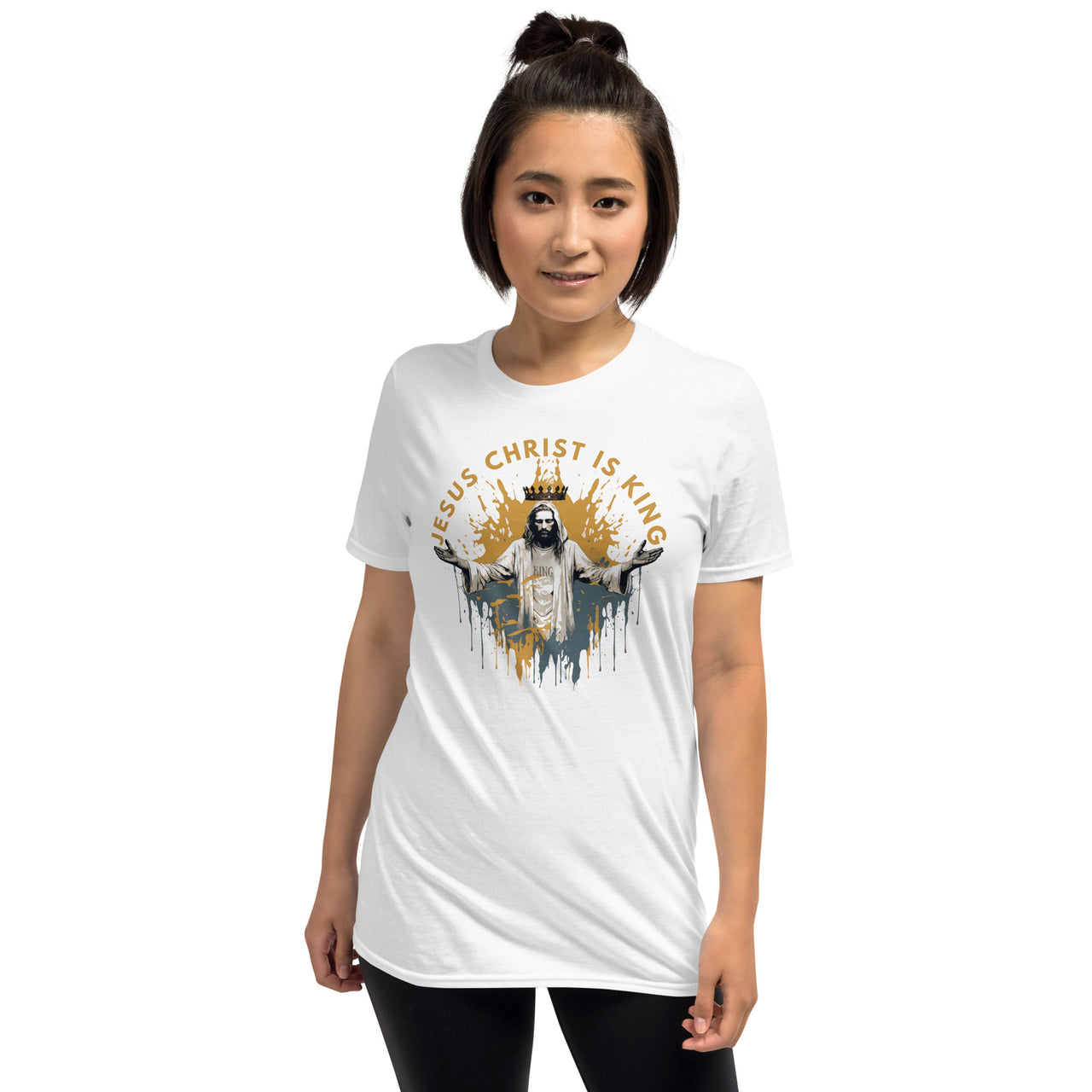 “Jesus is King" Unisex Softstyle T-Shirt 1