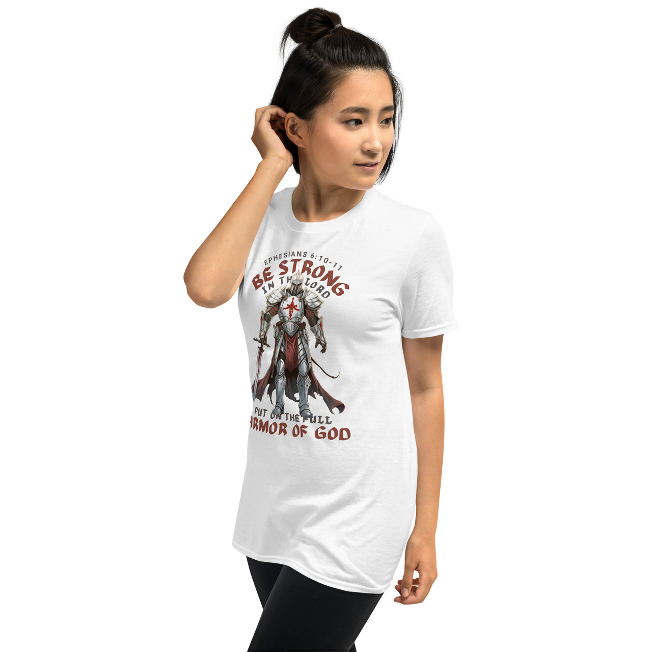 Ephesians 6-based, “Full Armor of God” Unisex Softstyle T-Shirt 5