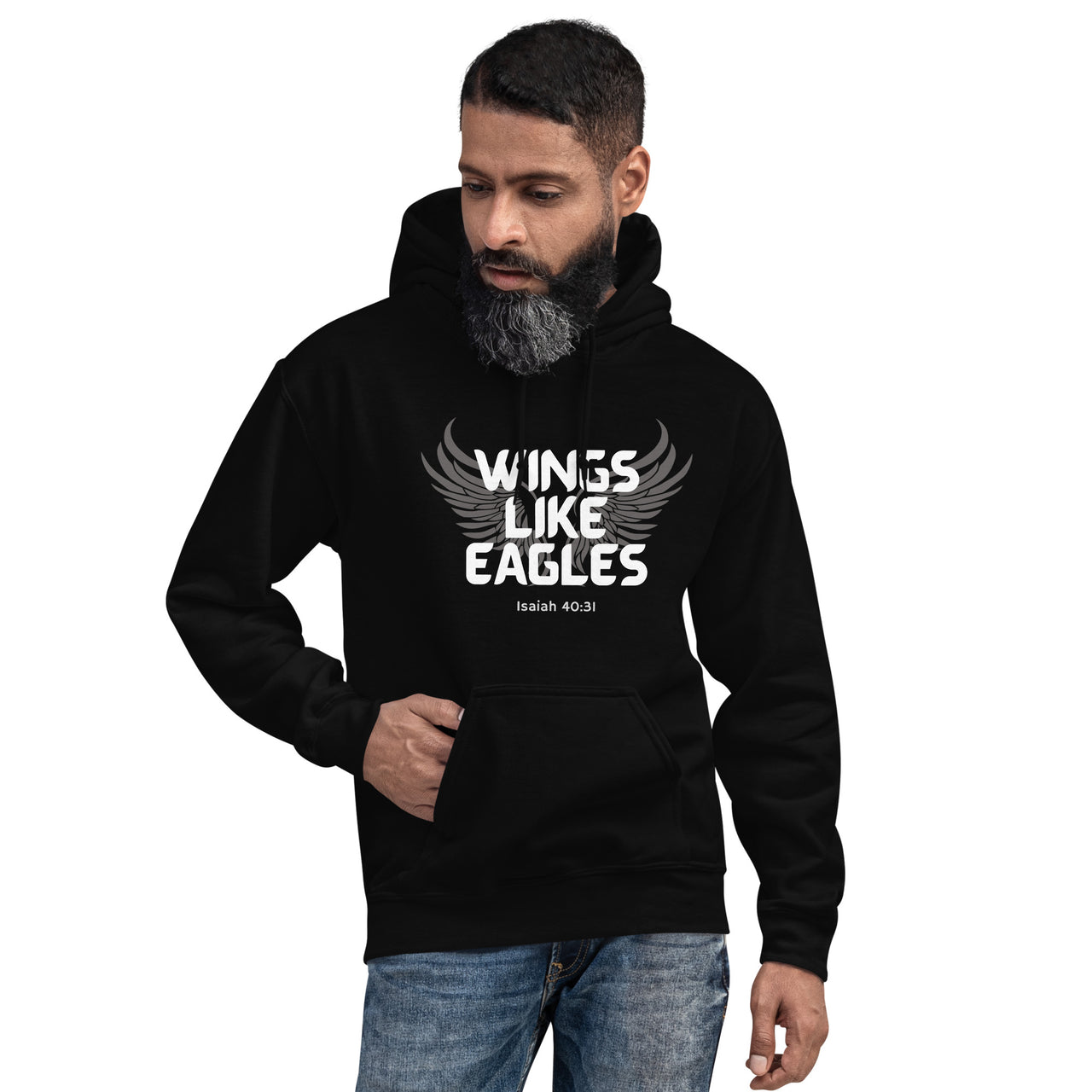 “Wings Like Eagles" Unisex Hoodie 10