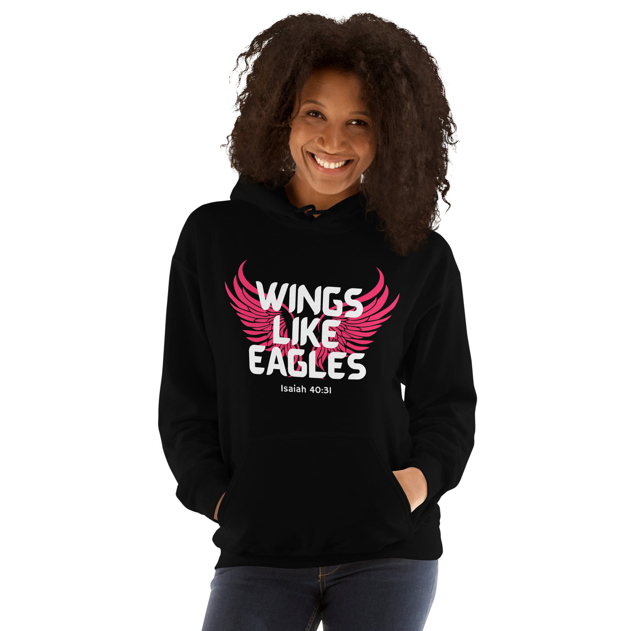 “Wings Like Eagles" Unisex Hoodie 8