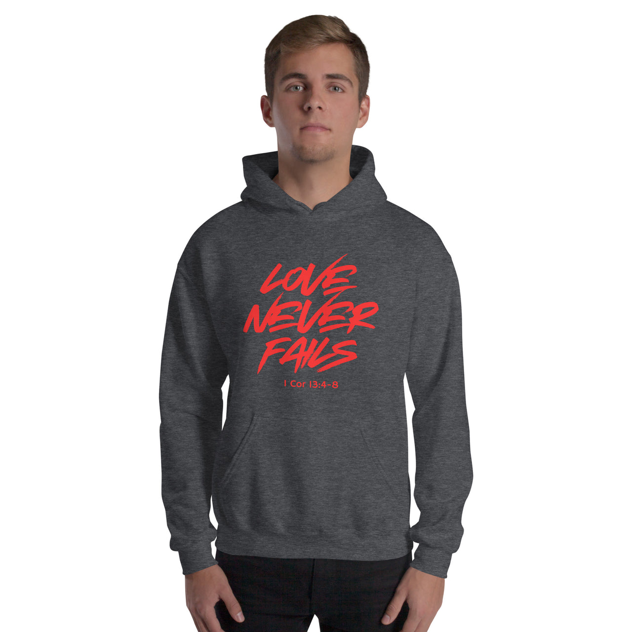 "Love Never Fails" Unisex Hoodie 17