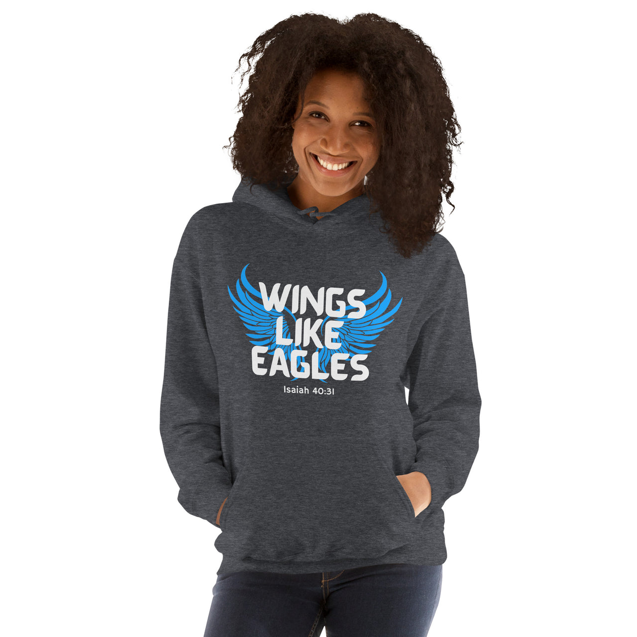 “Wings Like Eagles" Unisex Hoodie 6