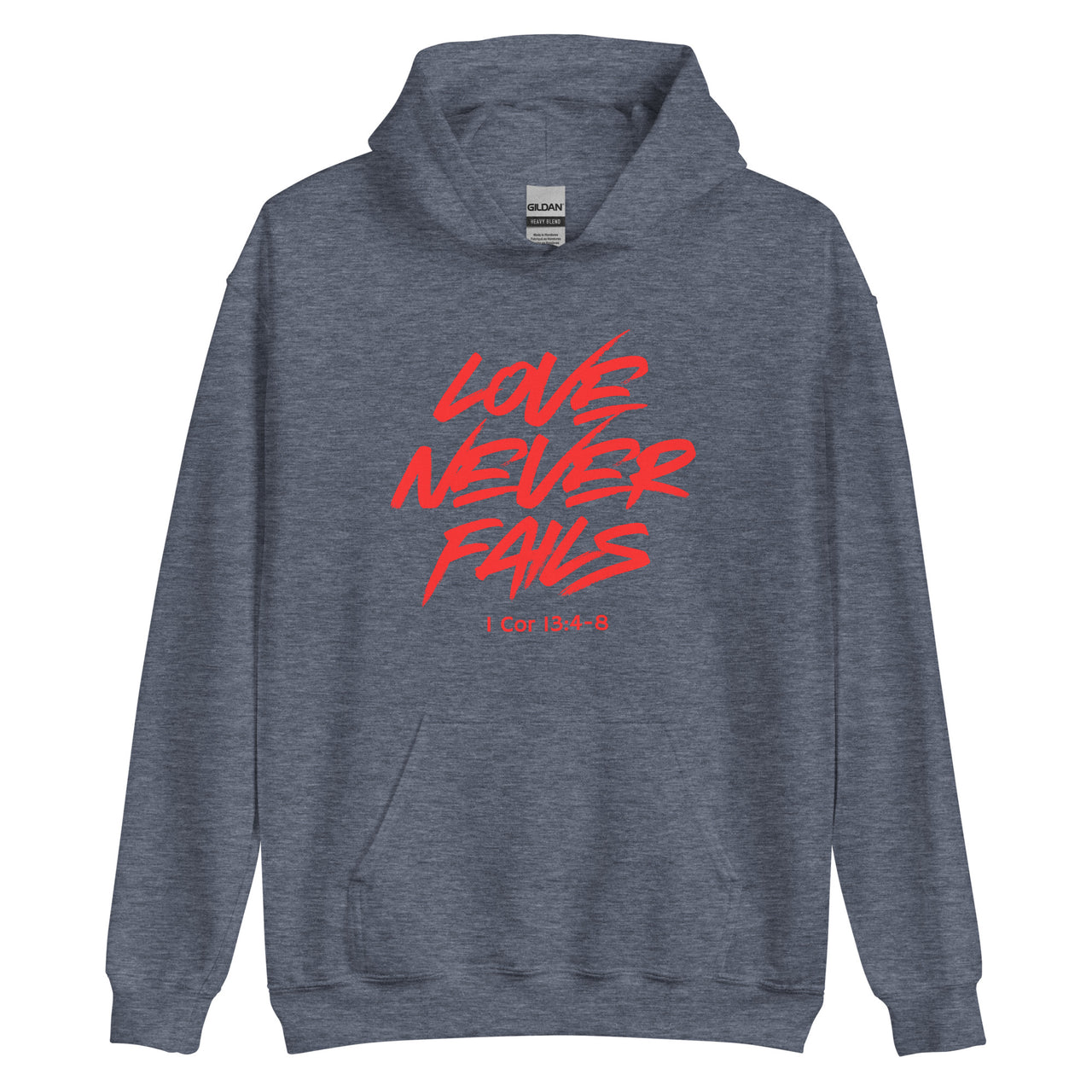 "Love Never Fails" Unisex Hoodie 17