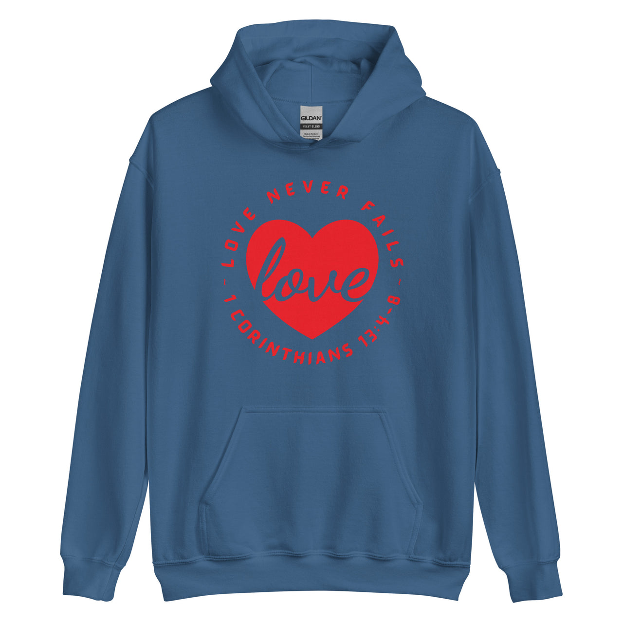 "Love Never Fails" Unisex Hoodie 13