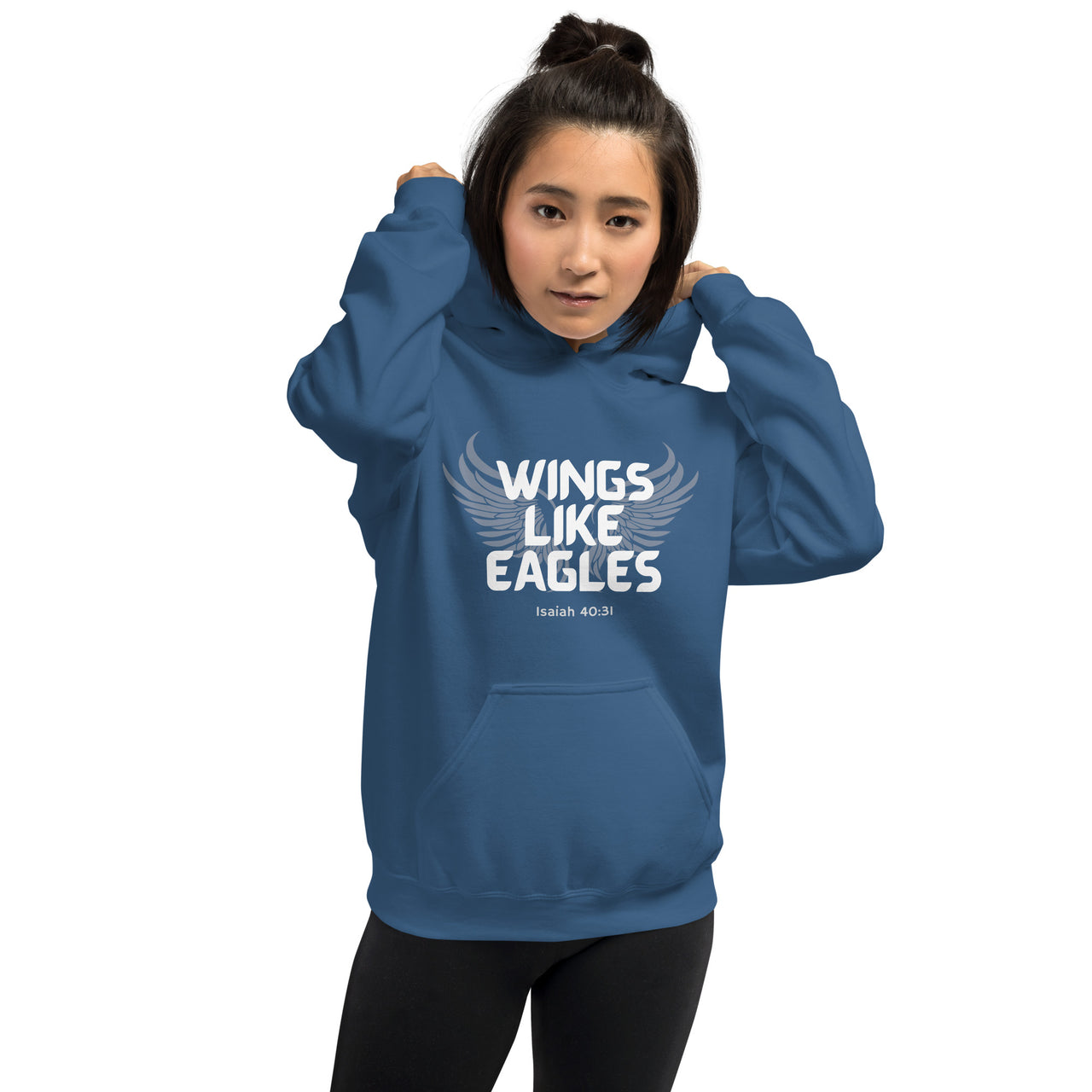 “Wings Like Eagles" Unisex Hoodie 10