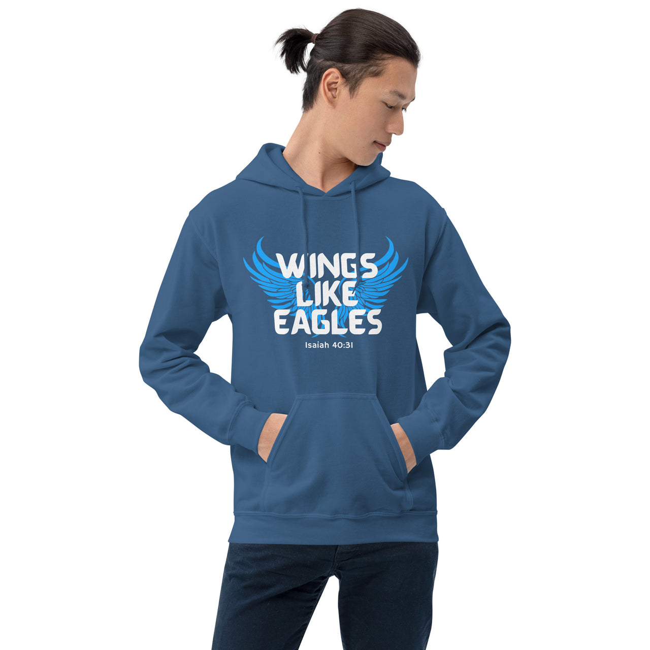 “Wings Like Eagles" Unisex Hoodie 6