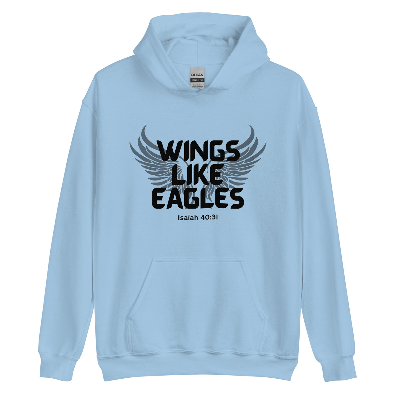 “Wings Like Eagles" Unisex Hoodie 9