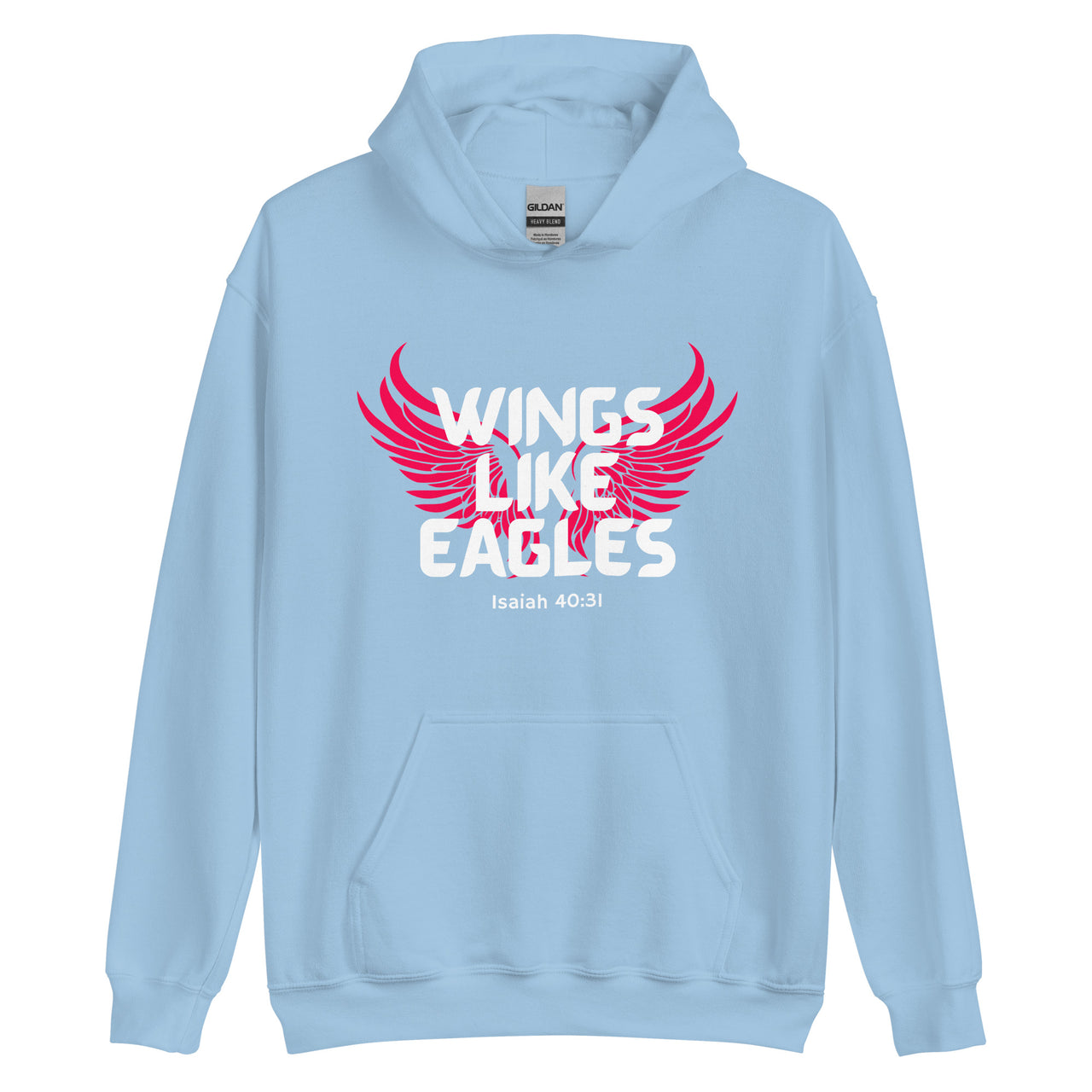 “Wings Like Eagles" Unisex Hoodie 8