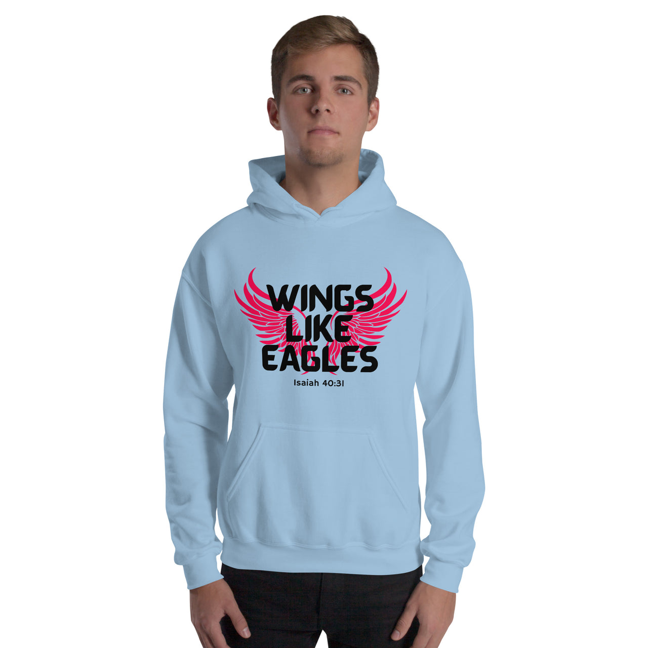 “Wings Like Eagles" Unisex Hoodie 7