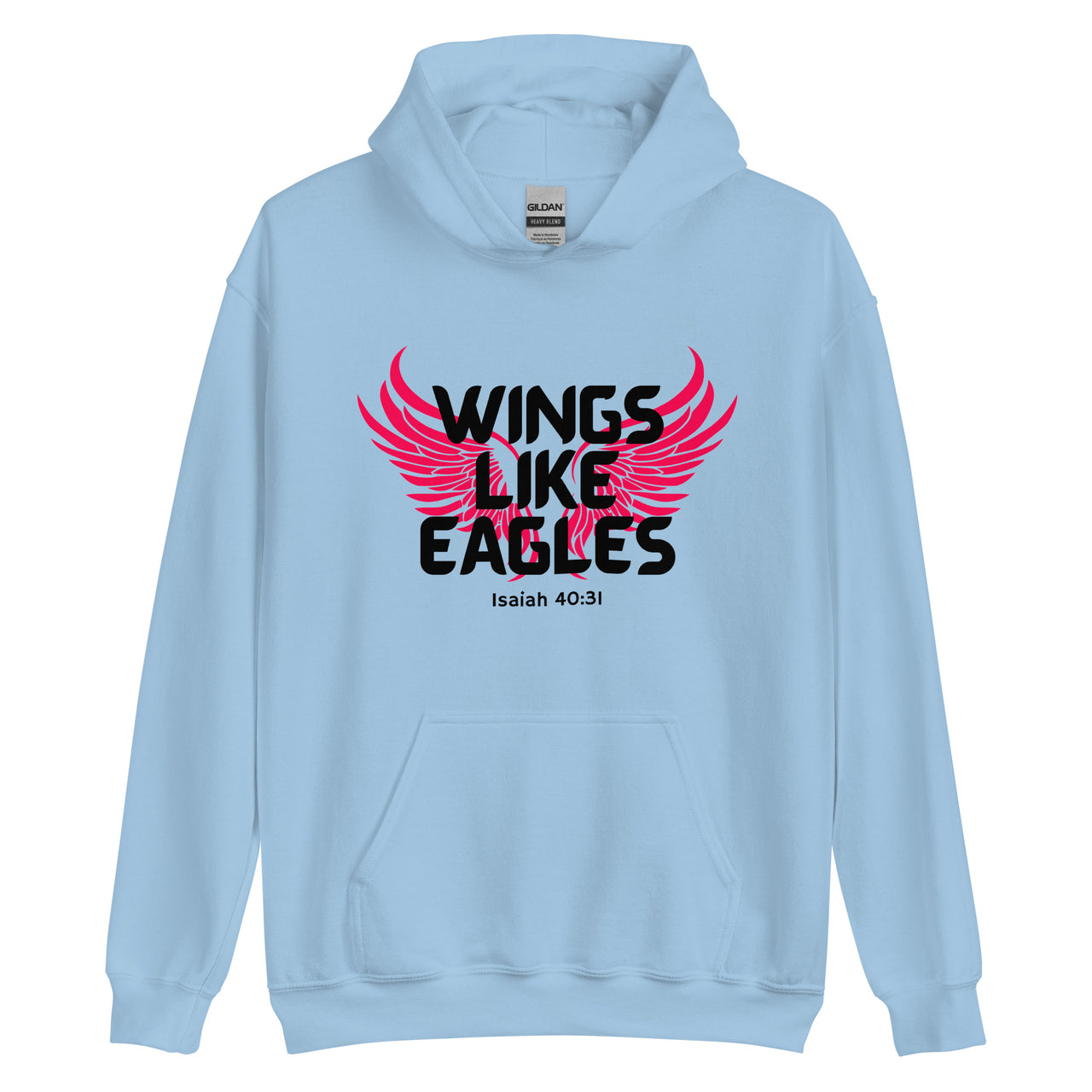 “Wings Like Eagles" Unisex Hoodie 7