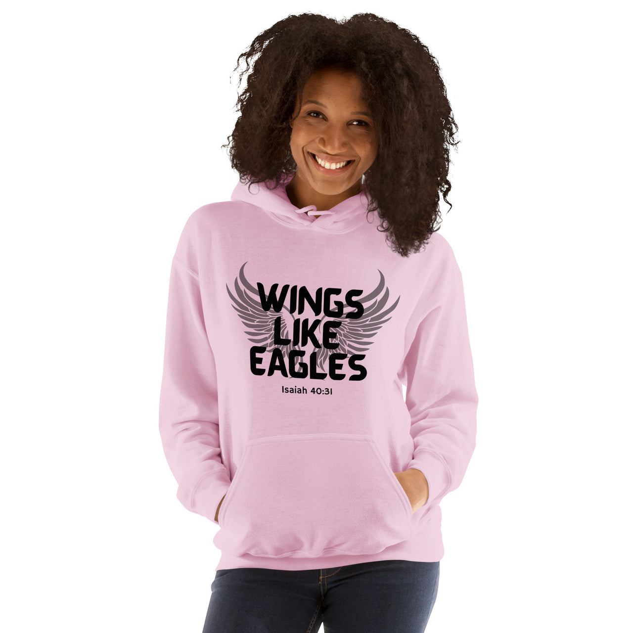 “Wings Like Eagles" Unisex Hoodie 9