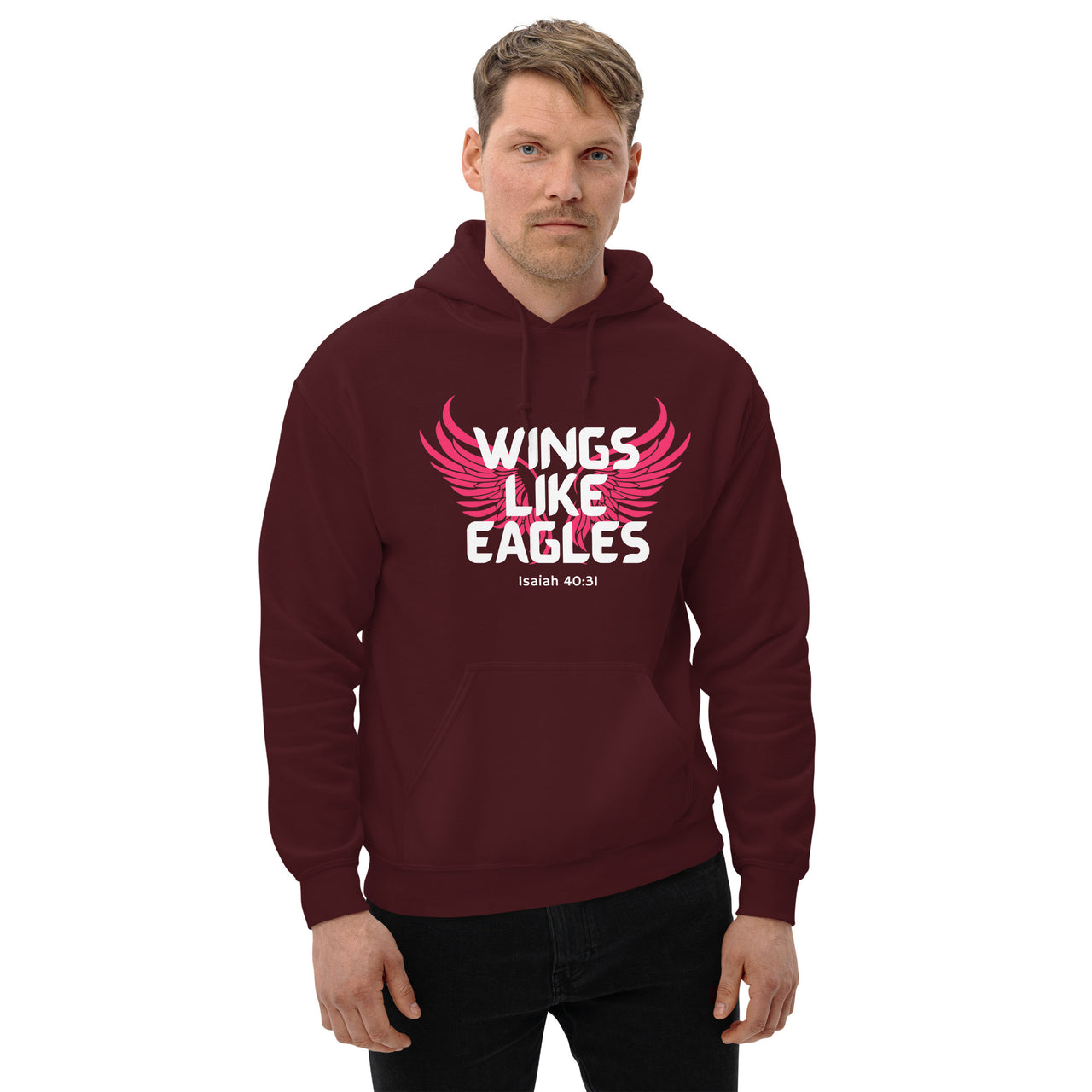 “Wings Like Eagles" Unisex Hoodie 8