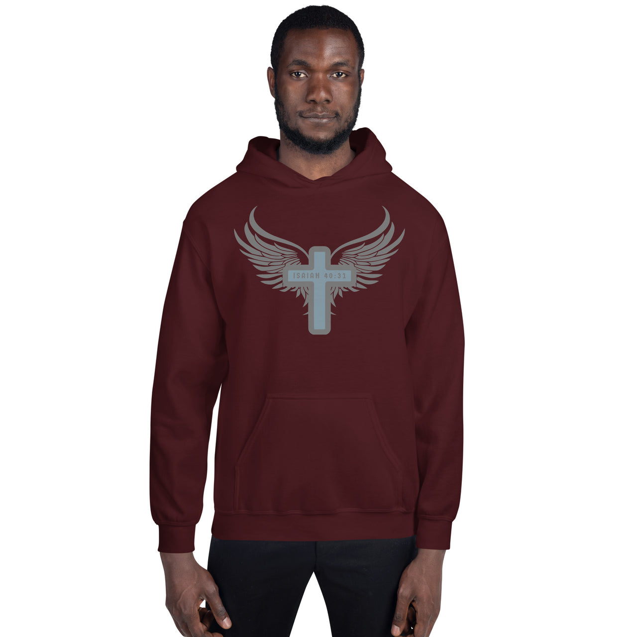 “Wings Like Eagles" Unisex Hoodie 14