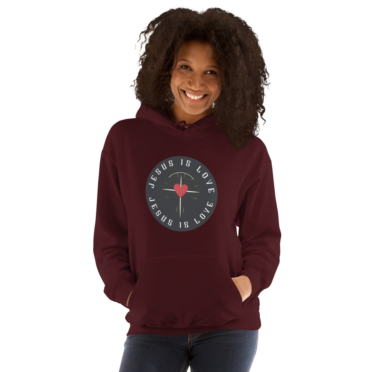 “Jesus is Love" Unisex Hoodie 4
