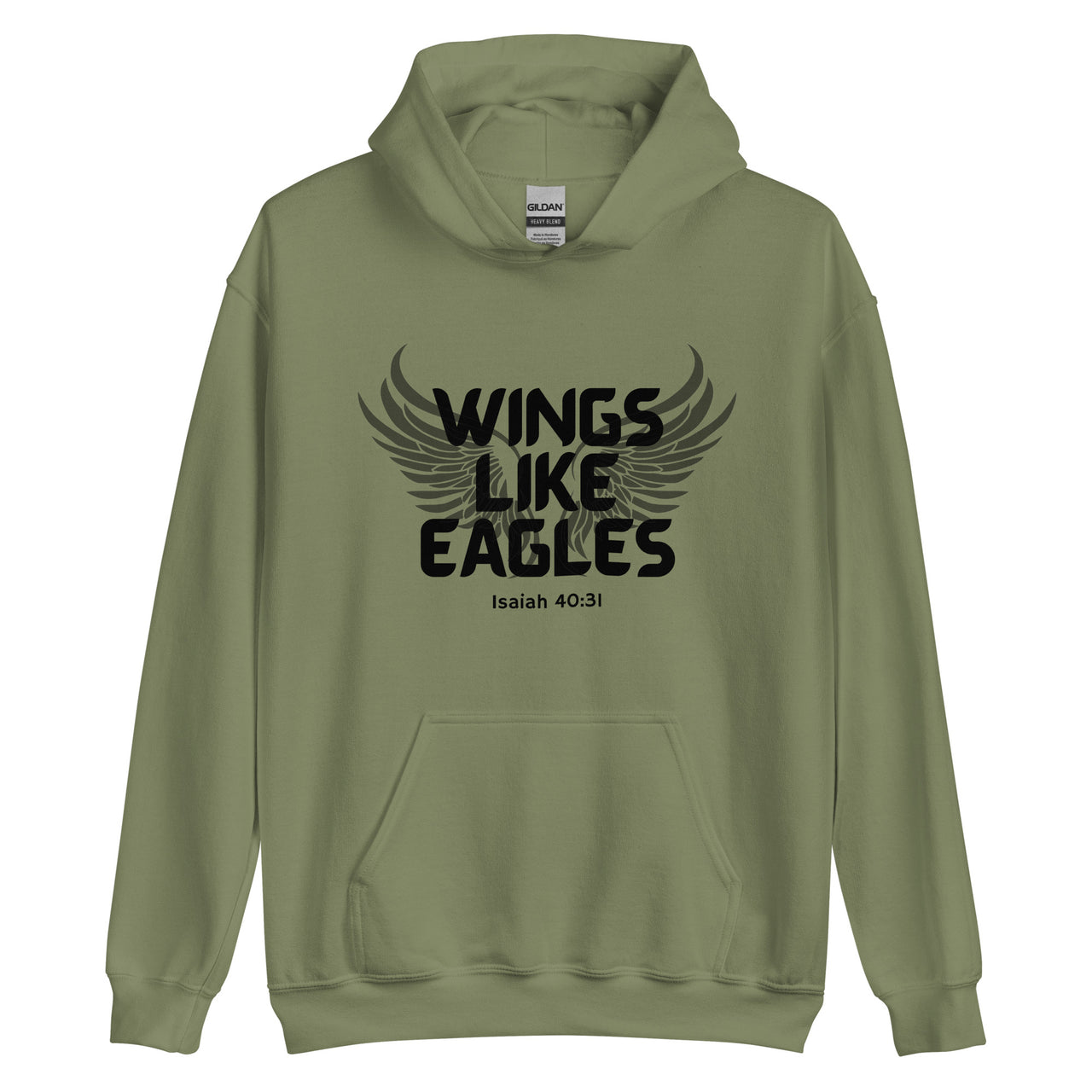 “Wings Like Eagles" Unisex Hoodie 9