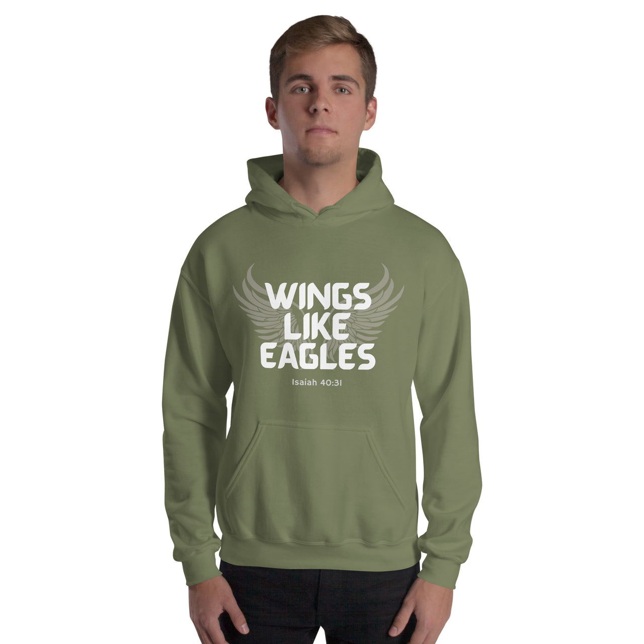 “Wings Like Eagles" Unisex Hoodie 10