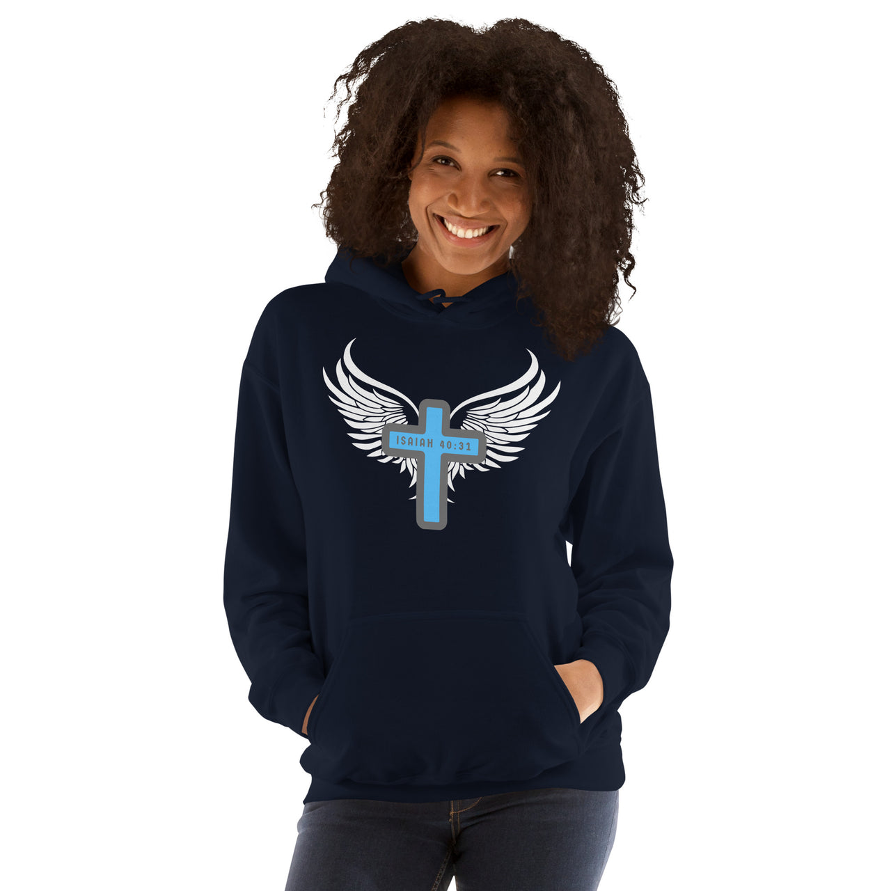 “Wings Like Eagles" Unisex Hoodie 16