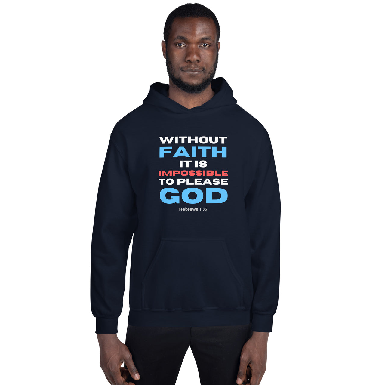 “Without Faith" Unisex Hoodie 8