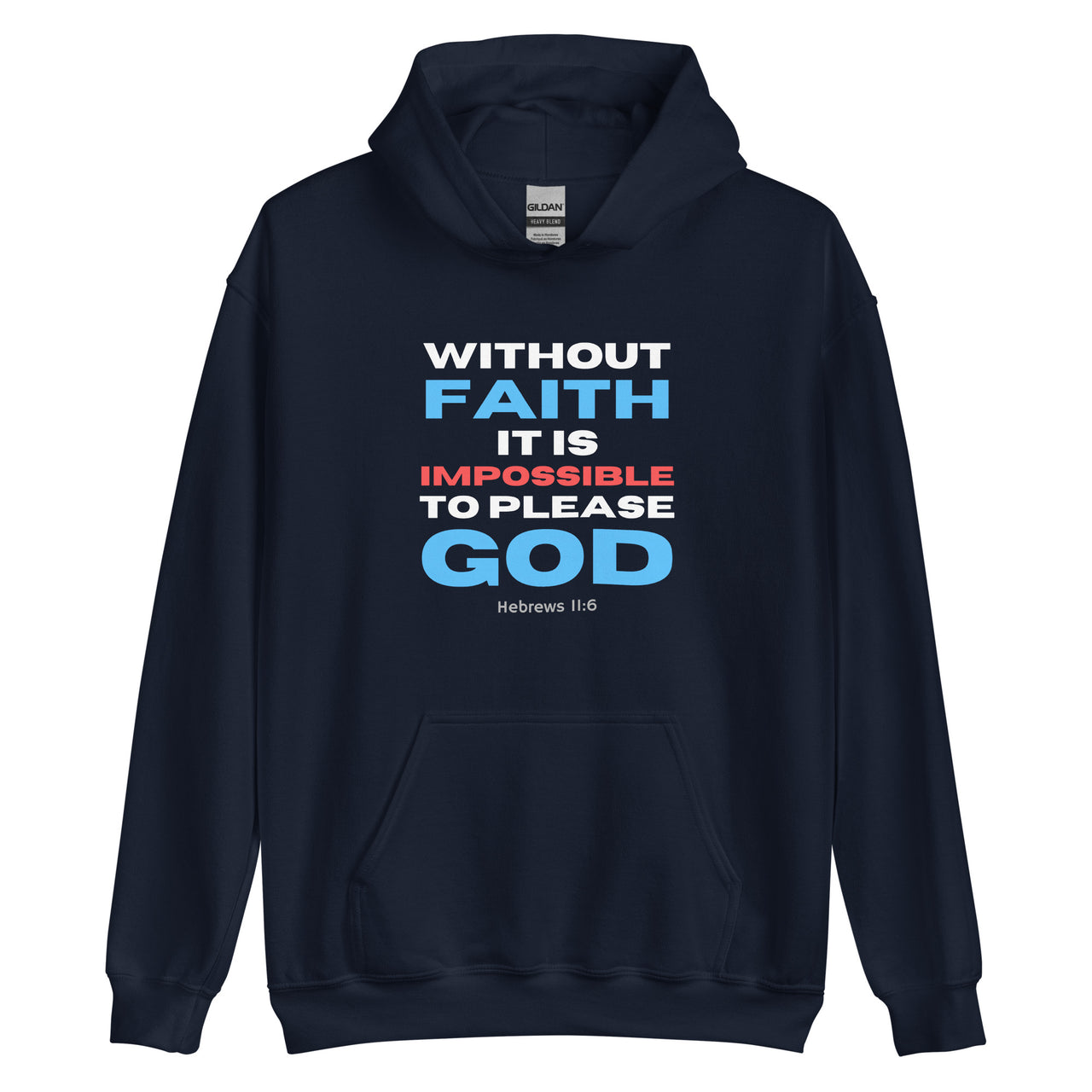 “Without Faith" Unisex Hoodie 8